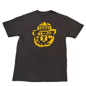 Filson x Smokey The Bear T-Shirt Mens Small Black Short Sleeves Cotton US Forest